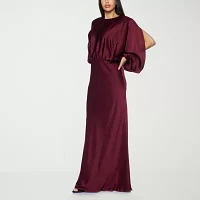 Premier Amour Womens Long Sleeve Evening Gown