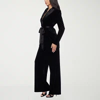 Premier Amour Velvet Womens Wide Leg Pull-On Pants