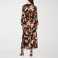 Sam And Jess Womens Long Sleeve Floral Maxi Dress