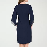 Marc New York Womens 3/4 Sleeve Sheath Dress