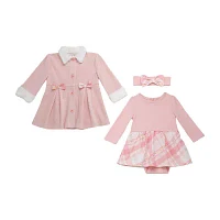 Baby Starters Girls 3-pc. Jacket Dress