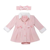 Baby Starters Girls 3-pc. Jacket Dress