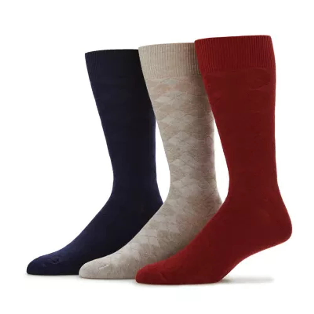 Stafford Super Soft Lux 3 Pair Crew Socks Mens