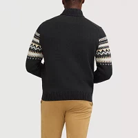 IZOD Fairisle Mens Long Sleeve Pullover Sweater