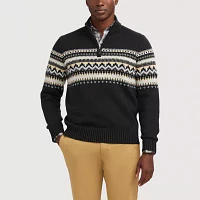 IZOD Fairisle Mens Long Sleeve Pullover Sweater