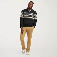 IZOD Fairisle Mens Long Sleeve Pullover Sweater