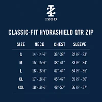 IZOD Hydrashield Mens Long Sleeve Quarter-Zip Pullover