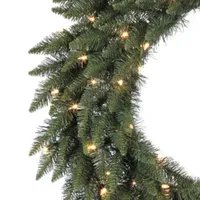 Vickerman 60" Camdon Fir Christmas Wreath with 400 Warm White LED Lights