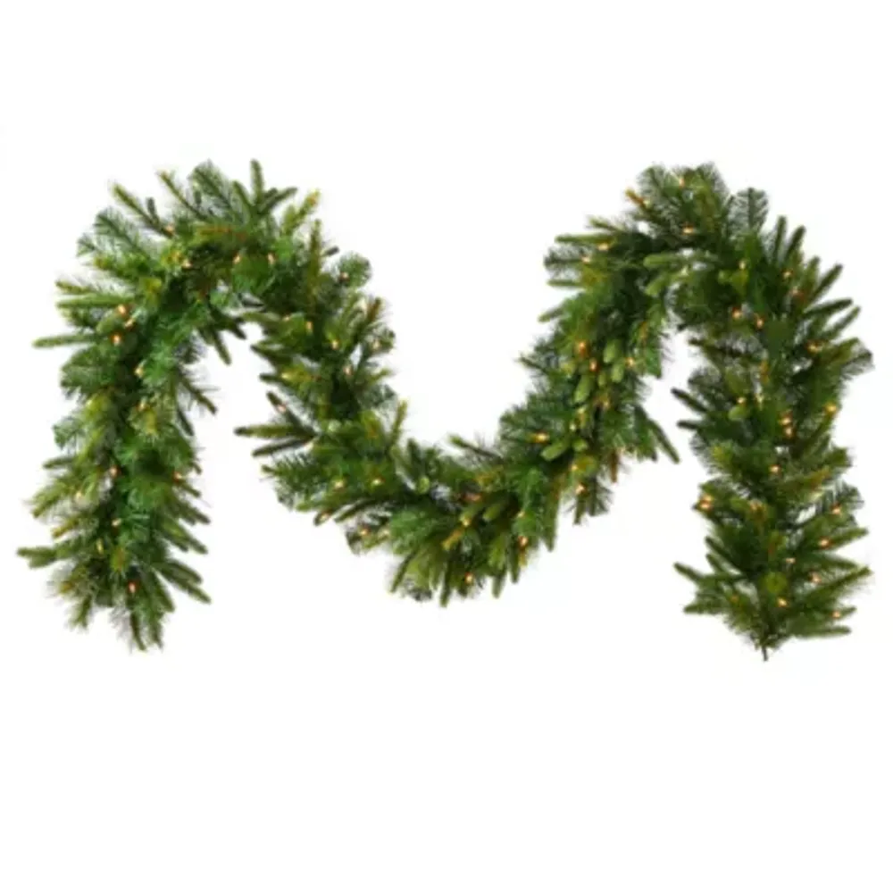 Vickerman 9' Cashmere Christmas Garland with 100 Clear Lights
