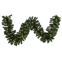 Vickerman 9' Douglas Fir Christmas Garland with 100 Warm White LED Lights