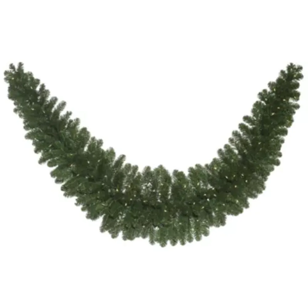 Vickerman 9' Oregon Fir Christmas Swag Garland with 150 Warm White LED lights