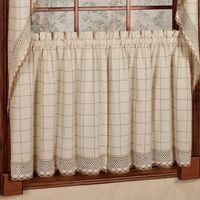 Sweet Home Collection Adirondack 2-pc. Rod Pocket Window Tier