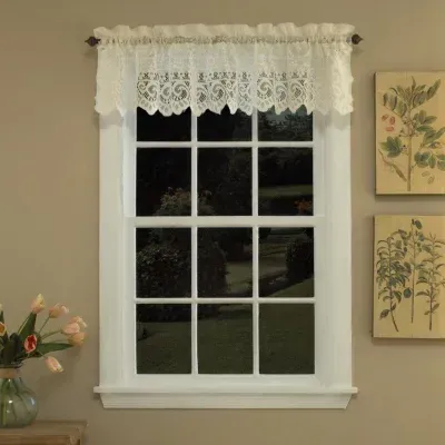 Sweet Home Collection Old World Style Floral 2-pc. Rod Pocket Window Tiers