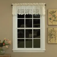 Sweet Home Collection Old World Style Floral 2-pc. Rod Pocket Window Tier