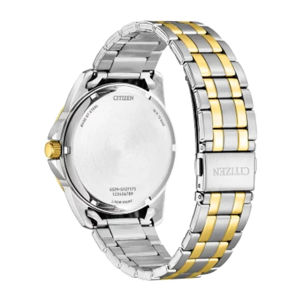 Citizen Quartz Mens Two Tone Stainless Steel Bracelet Watch Ag8348-56l