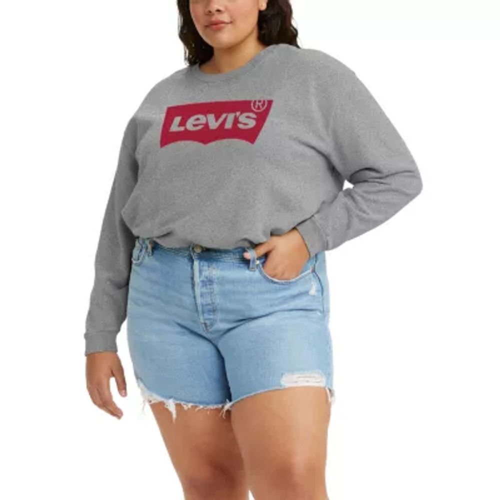 Levi's Plus Womens Crew Neck Long Sleeve Sweatshirt | Plaza Las Americas