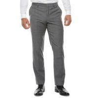 J. Ferrar Ultra Comfort Mens Windowpane Slim Fit Flat Front Suit Pant