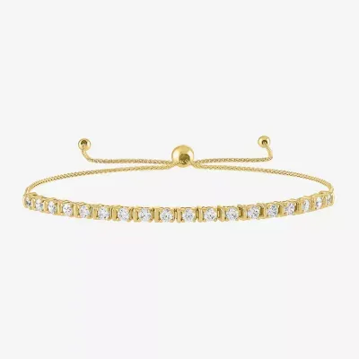 (G-H / Si2-I1) 1 CT. T.W. Lab Grown White Diamond 10K Gold Bolo Bracelet