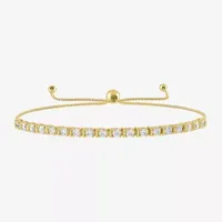 (G-H / Si2-I1) 1 CT. T.W. Lab Grown White Diamond 10K Gold Bolo Bracelet