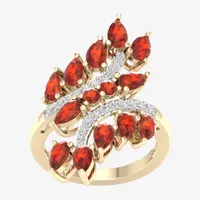 Womens 1/ CT. T.W. Genuine Citrine 10K Gold Cocktail Ring