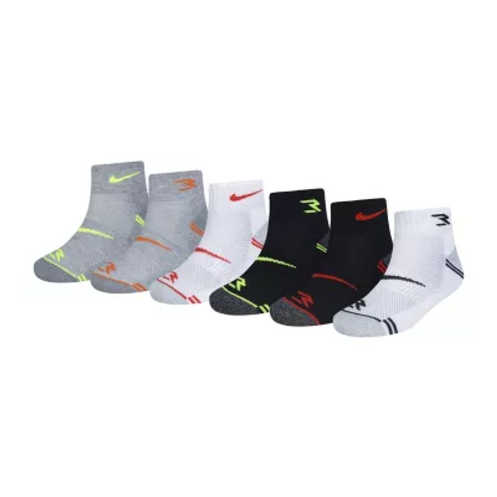 Nike 3BRAND by Russell Wilson Big Boys 6 Pair Crew Socks, Color: Black -  JCPenney