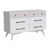 Westwood Design Rowan Youth 6-Drawer Dresser in Ash Linen