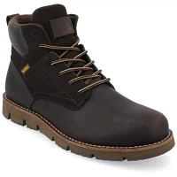 Territory Mens Range Flat Heel Lace-Up Boots