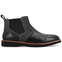 Thomas And Vine Mens Ventura Flat Heel Chelsea Boots