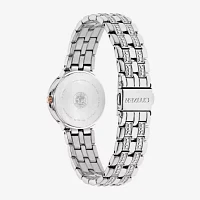 Citizen Silhouette Crystal Womens Crystal Accent Silver Tone Stainless Steel Bracelet Watch Ew2340-58a