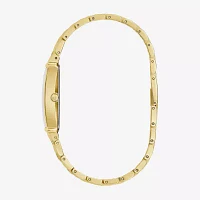 Bulova Diamond Mens Gold Tone Bracelet Watch 97f52