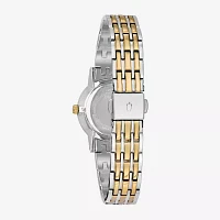 Bulova Classic Womens Two Tone Stainless Steel Bracelet Watch 98p115