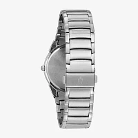 Bulova Classic Mens Silver Tone Stainless Steel Bracelet Watch 96b149