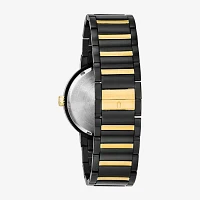 Bulova Futuro Mens Black Stainless Steel Bracelet Watch 98c124