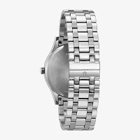 Bulova Classic Mens Silver Tone Stainless Steel Bracelet Watch 96b261