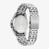 Citizen Quartz Mens Silver Tone Stainless Steel Bracelet Watch Bi5050-54e