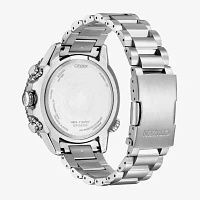 Citizen Promaster Navihawk Mens Atomic Time Silver Tone Stainless Steel Bracelet Watch At8220-55l