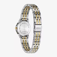 Citizen Quartz Womens Two Tone Stainless Steel Bracelet Watch Eq0605-53a