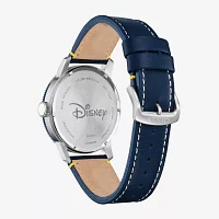 Citizen Donald Duck Mickey and Friends Mens Blue Leather Strap Watch Aw0075-06w