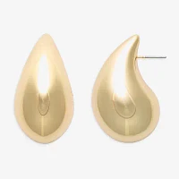 Bold Elements Gold Tone Drop Earrings