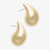 Bold Elements Gold Tone Drop Earrings