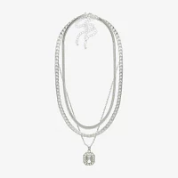 Bold Elements Silver Tone 19 Inch Cable Strand Necklace