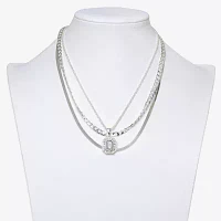 Bold Elements Silver Tone 19 Inch Cable Strand Necklace