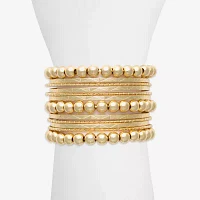 Bold Elements Gold Tone Cuff Bracelet