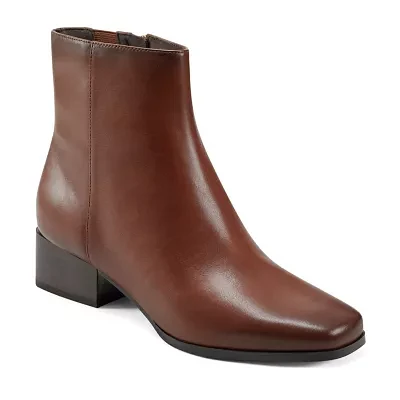 Easy Spirit Womens Sidney Stacked Heel Dress Boots