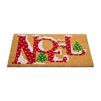 Northlight Noel Natural Coir Indoor Rectangular Doormats