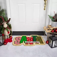 Northlight Santa Stop Here Indoor Rectangular Doormats