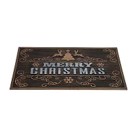 Northlight Tree And Reindeer Merry Indoor Rectangular Doormats