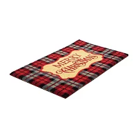 Northlight Red And Black Plaid Merry Indoor Rectangular Doormats