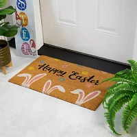 Northlight Natural Coir Bunny Ears Outdoor Rectangular Doormats