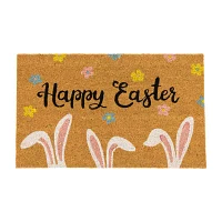 Northlight Natural Coir Bunny Ears Outdoor Rectangular Doormats